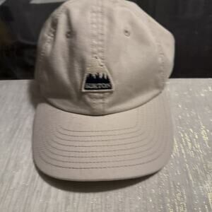 Burton Low Profile Hat Cap Strap Panel Snowboarding Tan Adjustable